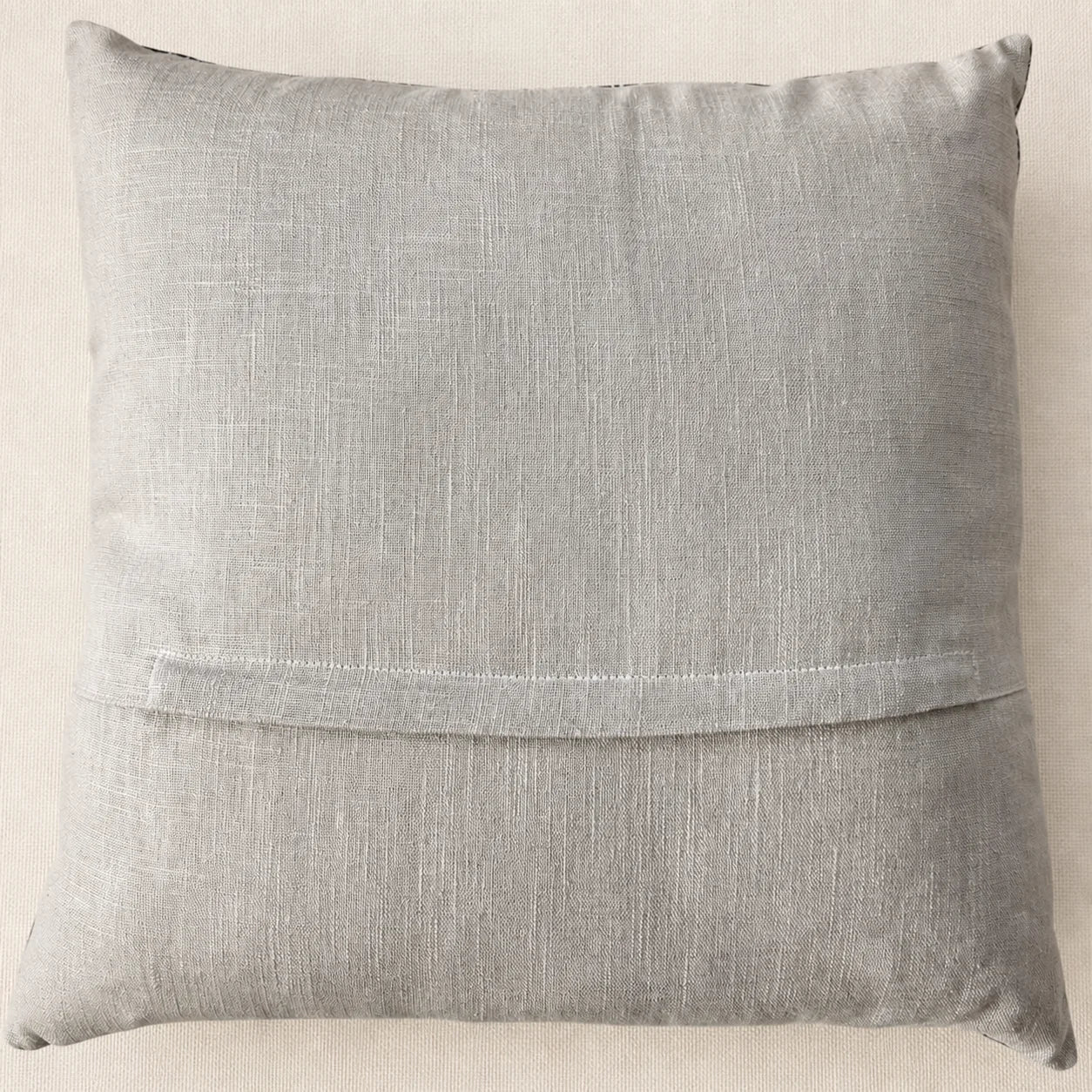 Dos en lin sable du coussin Libellule avec fermeture à glissière cachée